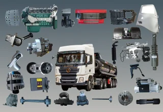 Genuine Shacman truck cabin parts display