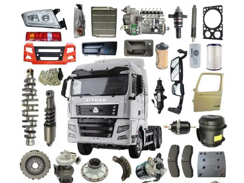 Sitrak truck parts from Sinotruk, including engine, transmission, and chassis components for efficient and durable performance.