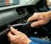 Mechanic repairing stuck Shacman door handle (genuine Mettlead part)