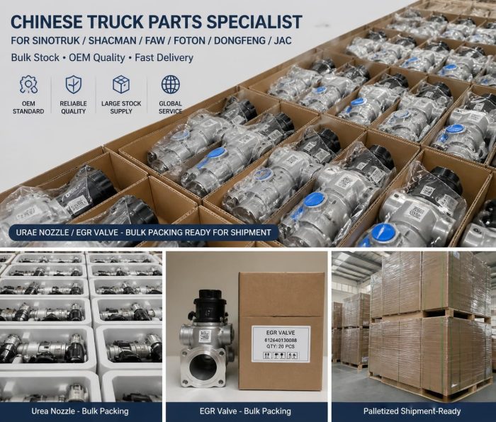 Batch Packaging of Heavy-Duty Parts (e.g., Urea Nozzles, EGR Valves) — Ready