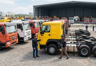 Customers selecting used HOWO trucks for sale in China (with pricing)