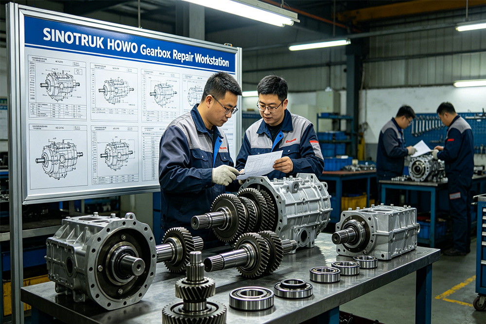 SINOTRUK HOWO gearbox parts and transmission catalog reference