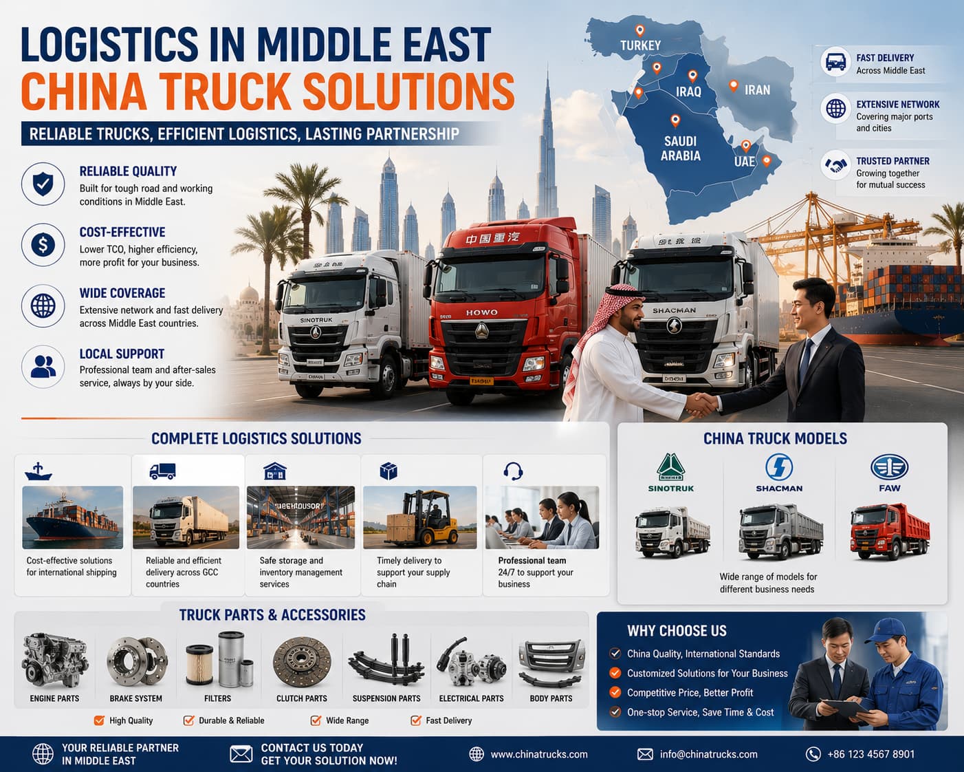 Logistics In Middle East China Truck Solutions-cooperation
