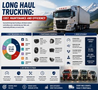 Long Haul Trucking Cost, Maintenance and Efficiency