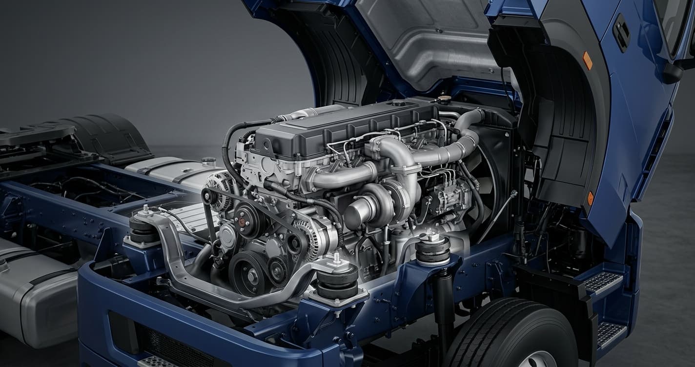 Semi truck engine vibration causes