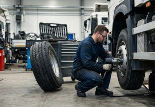 change truck tire