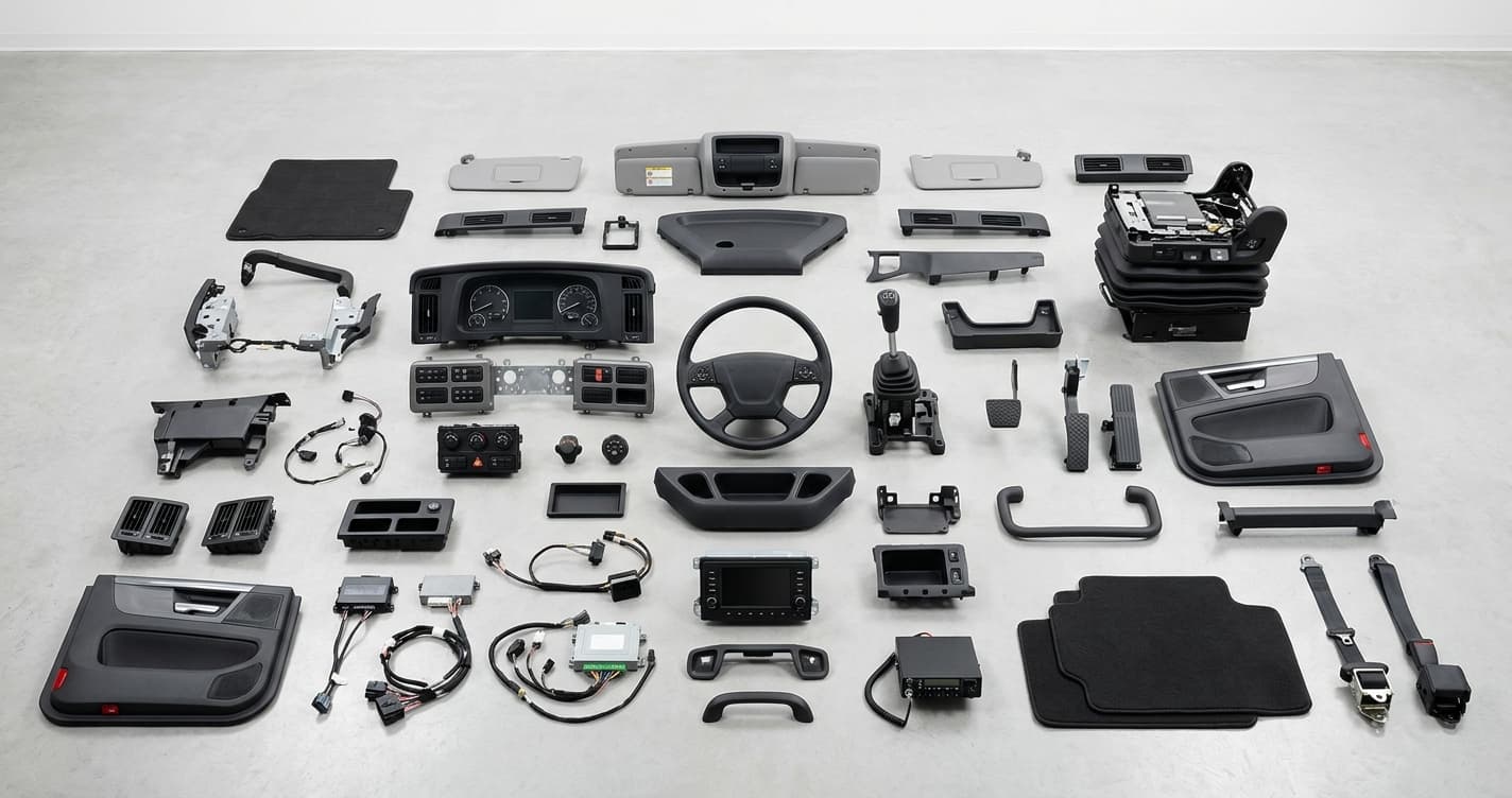 truck cabin spare parts online-spare parts