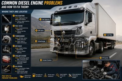 Common Diesel Engine Problems and How to Fix Them-truck
