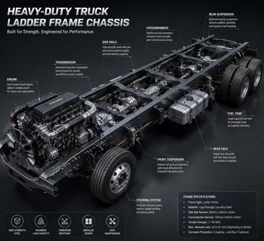 HEAVY-DUTY-TRUCKLADDER-FRAME-CHASSIS
