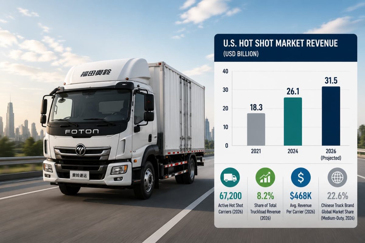 Hot shot trucking industry-truck