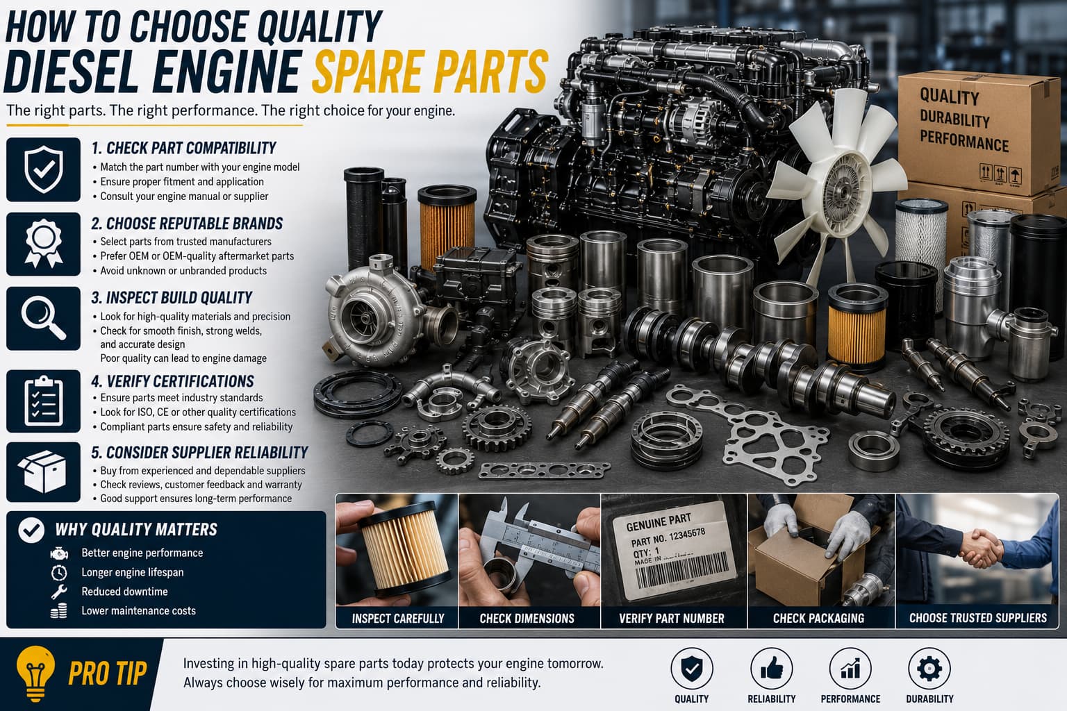 How to Choose Quality Diesel Engine Spare Parts-parts