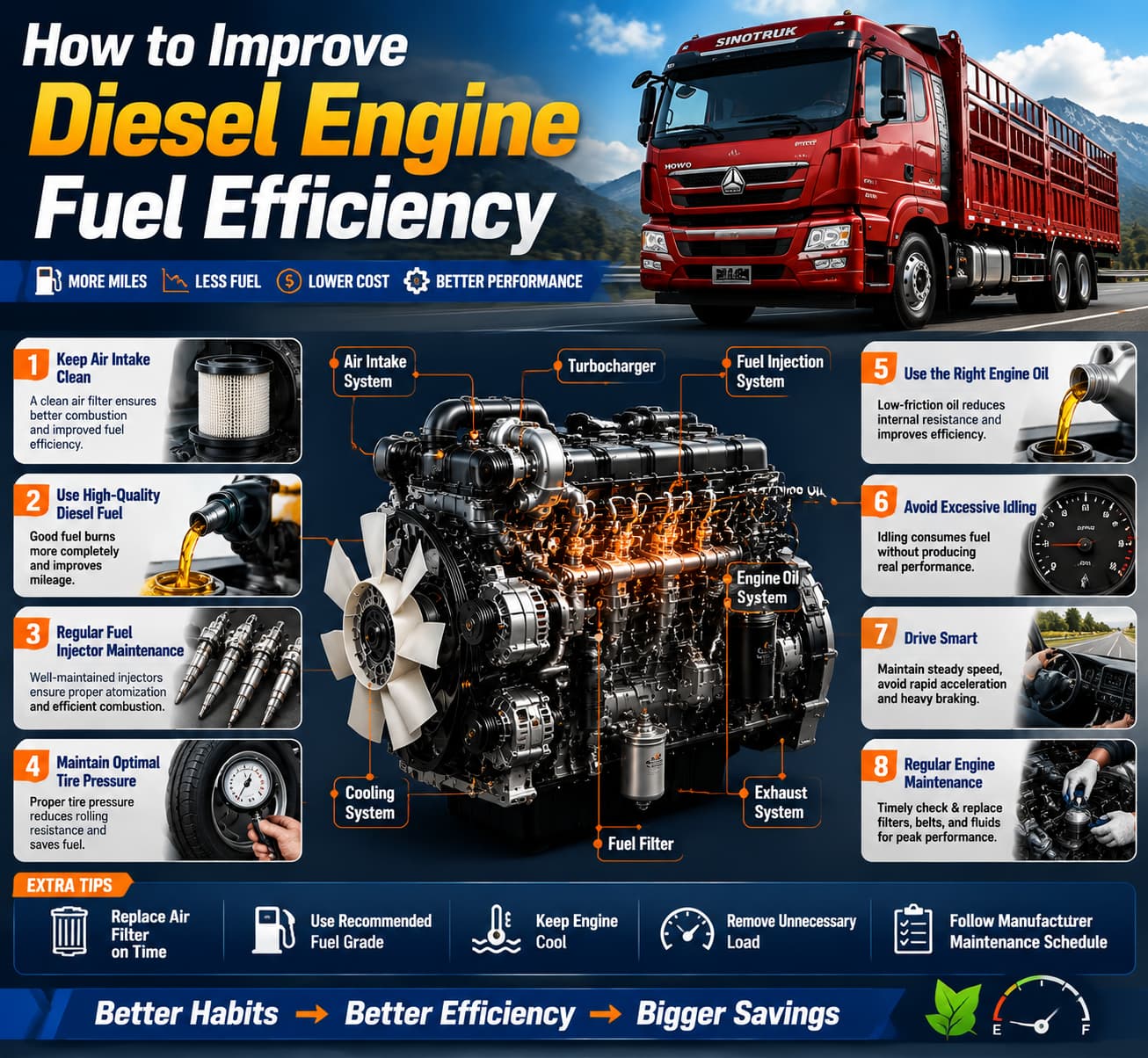 How to Improve Diesel Engine Fuel Efficiency
