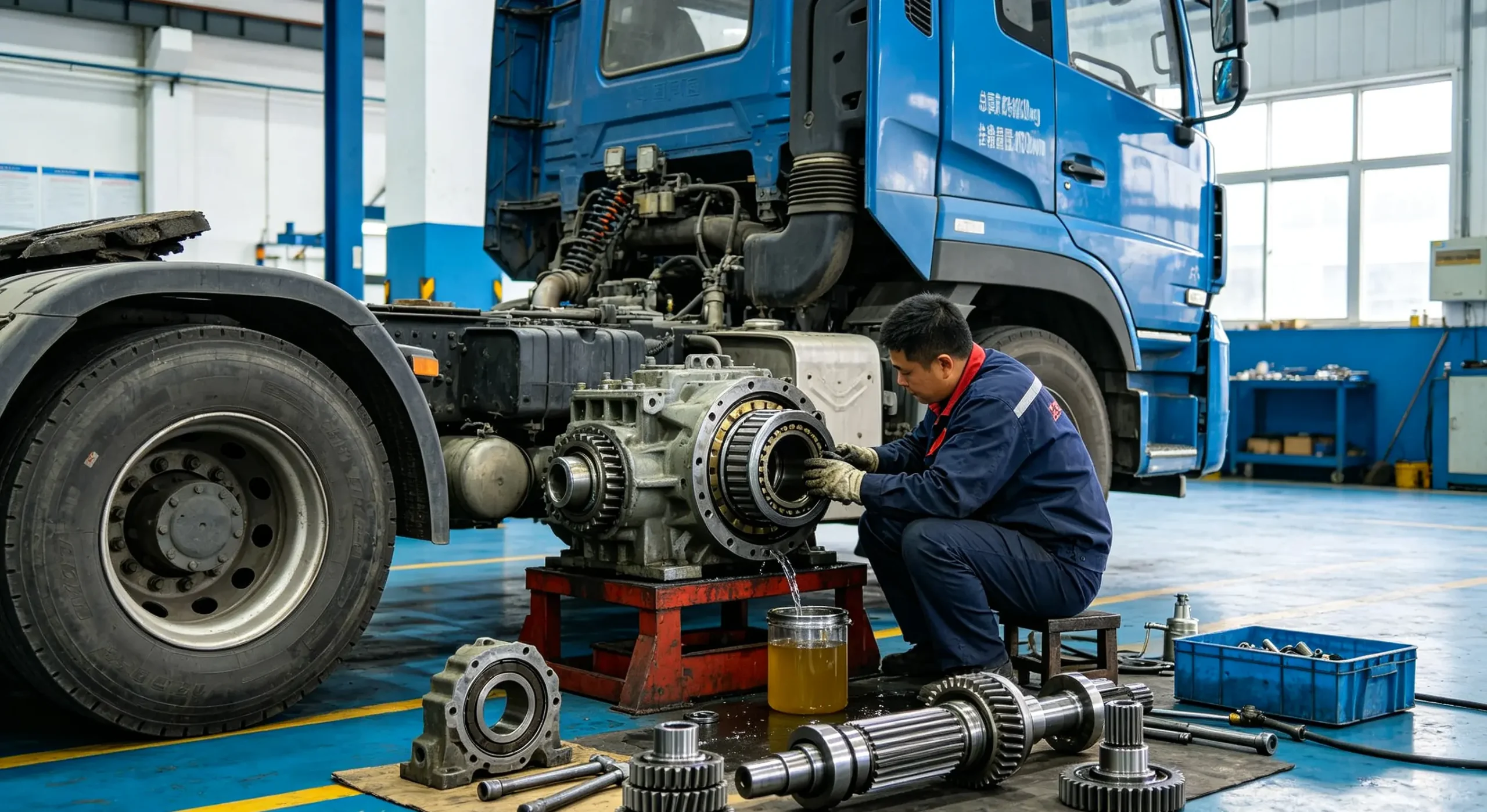 Bearing Replacement Step Infographic