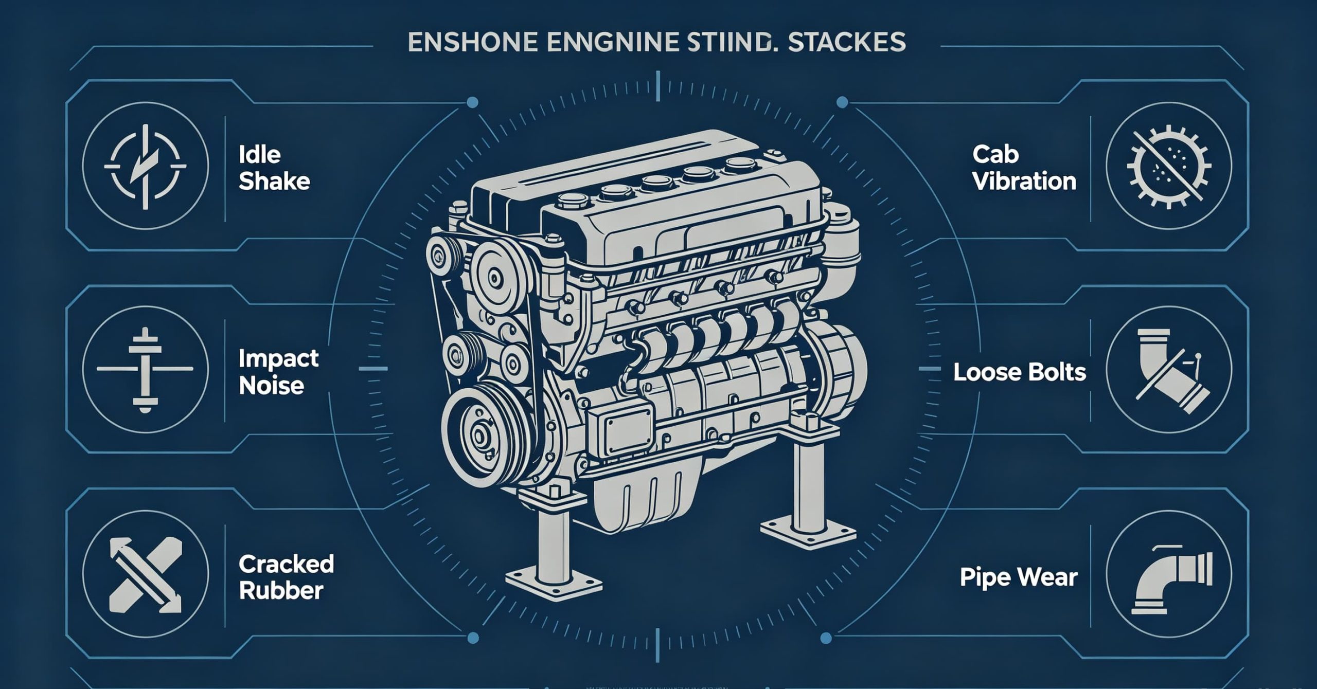 Common Symptoms of Damaged Truck Engine Mount Bracket
