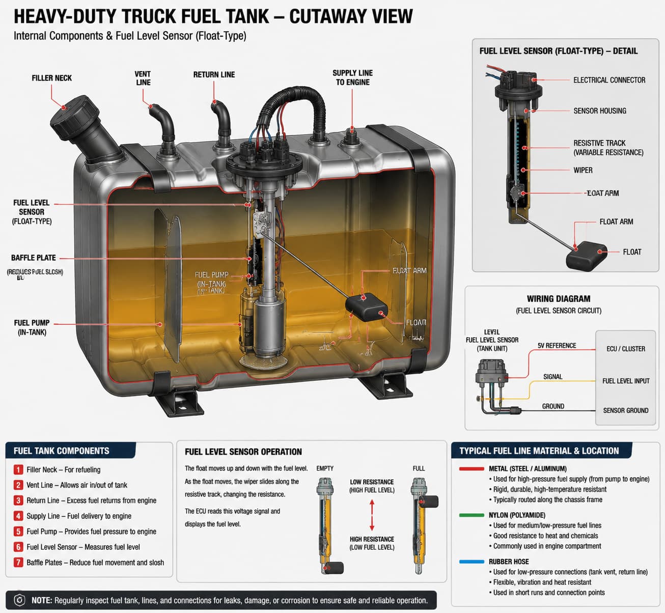 Diagram-of-a-Heavy-Duty -Truck-Fuel -Tank-with-Fuel-Level-Sensor