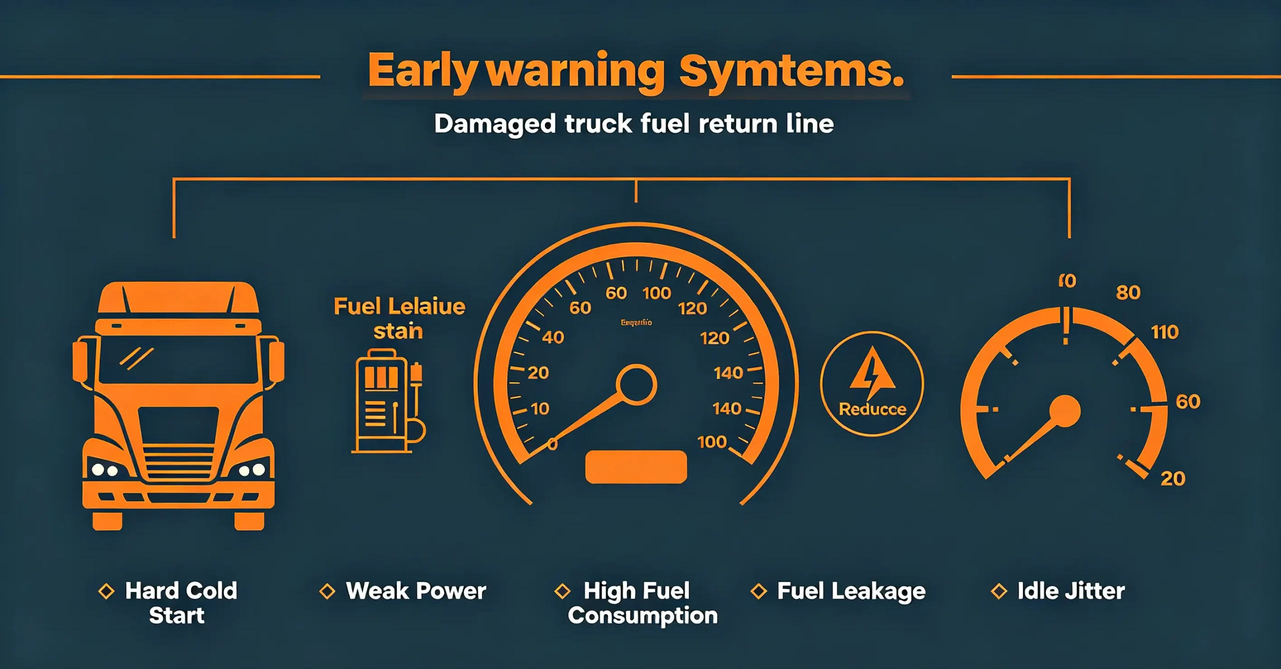 Early Warning Symptoms of Damaged Truck Fuel Return Line