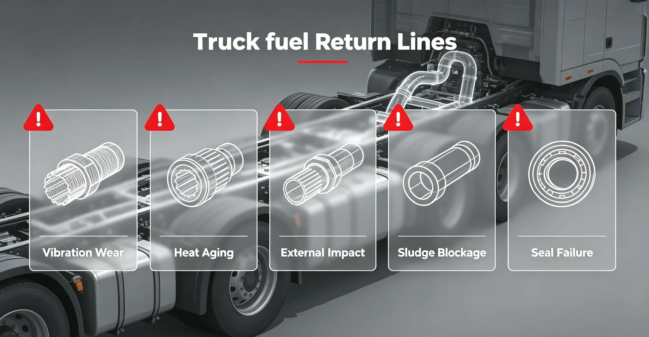 Five Common Failure Causes of Truck Fuel Return Lines