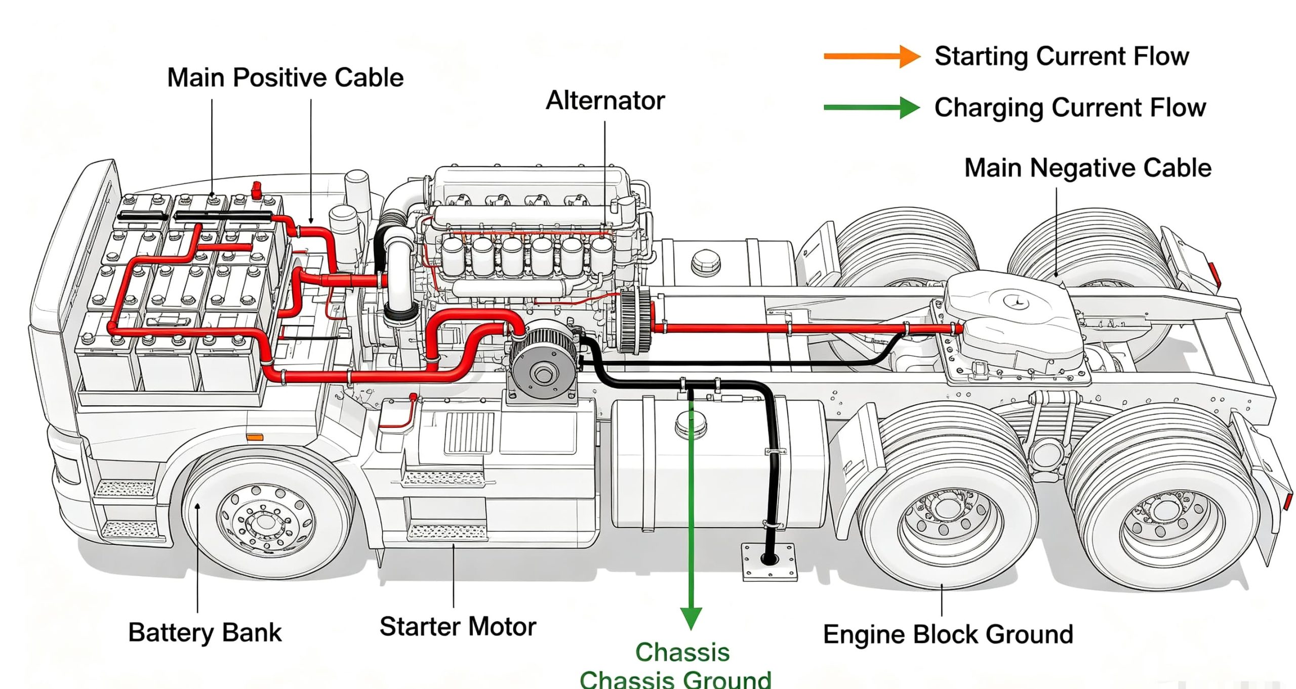 Heavy-Duty-Truck-Battery-Cable-System-Diagram