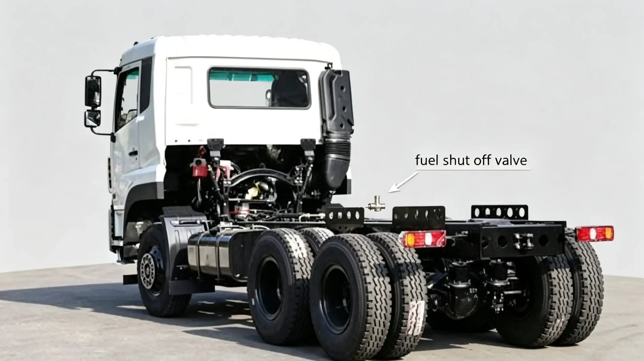 Heavy Truck Fuel Shut Off Valve Chassis Installation Diagram