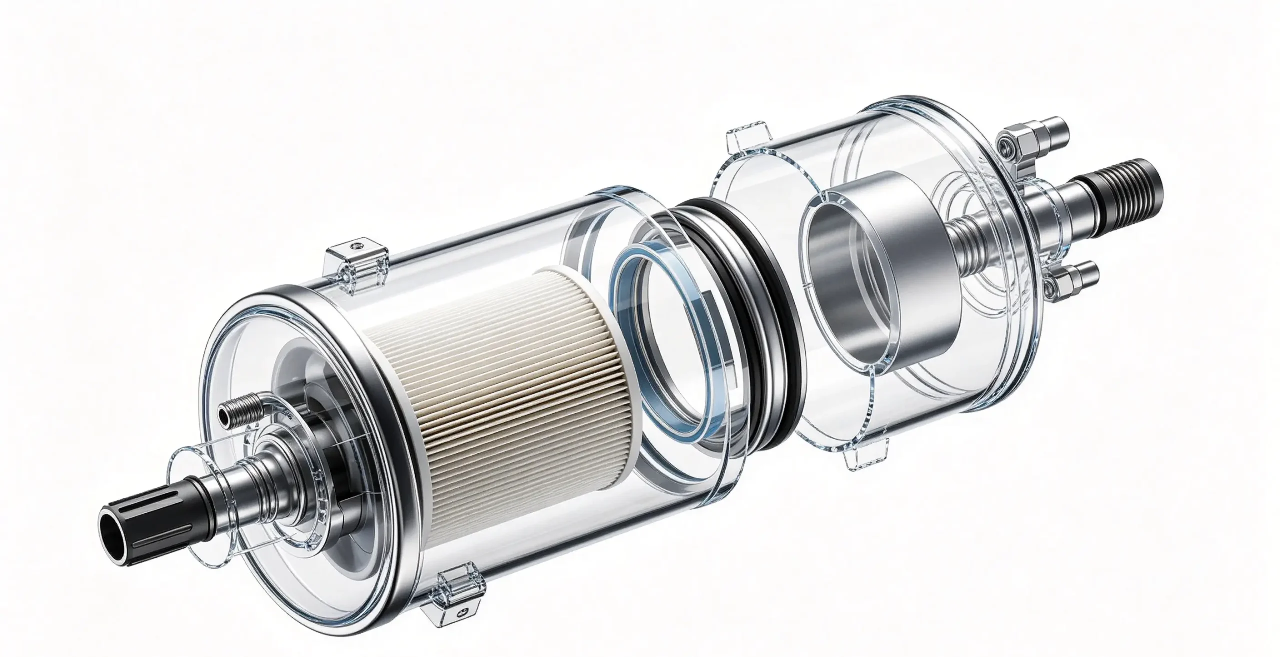 Internal Structure Diagram of Truck Fuel Filter Unit