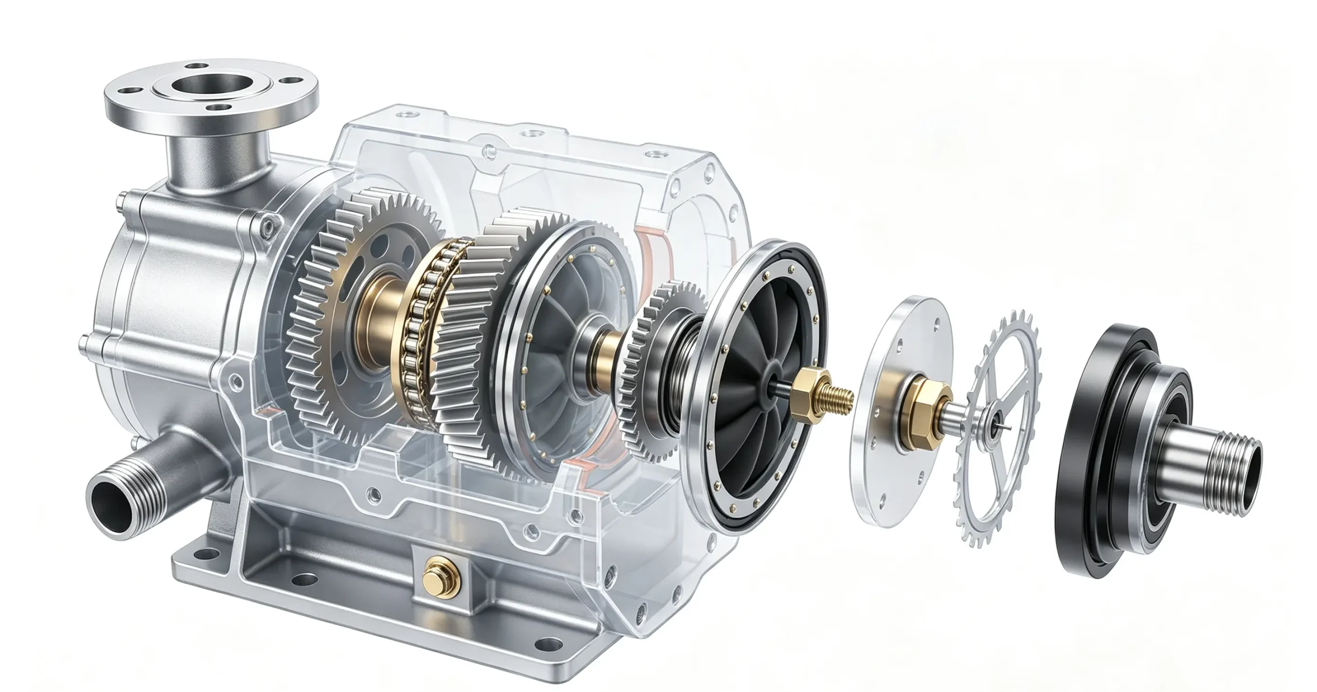 Internal Structure of Heavy-Duty Fuel Transfer Pump
