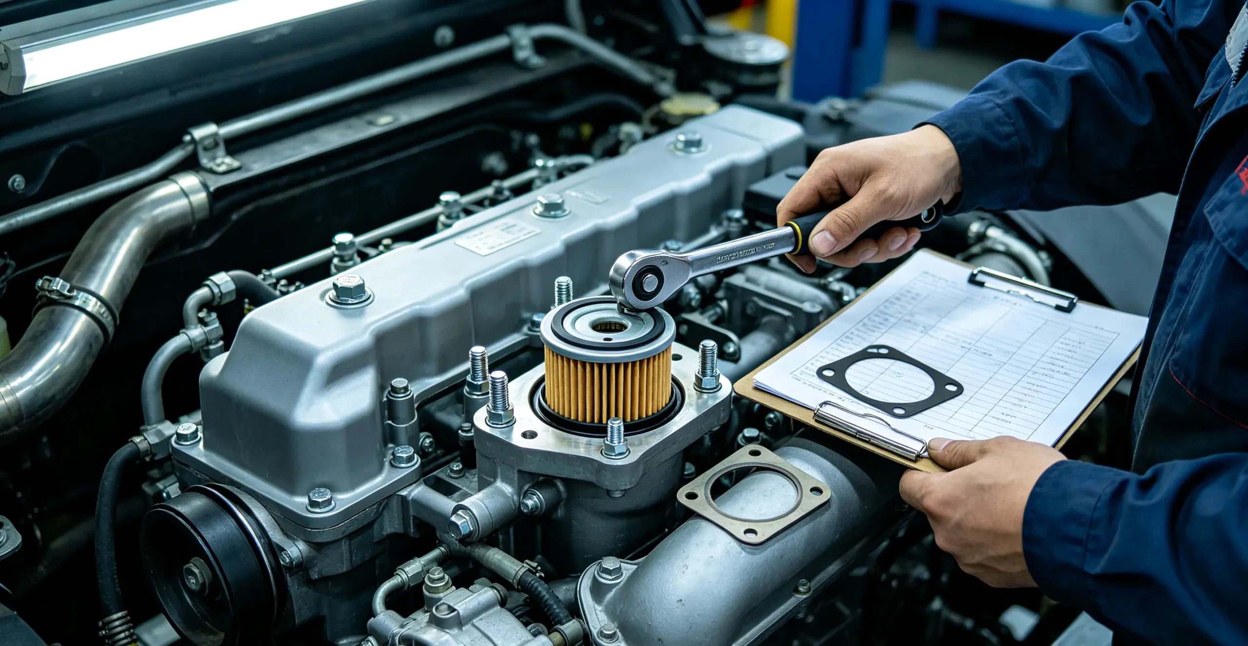 New housing installation and torque verification