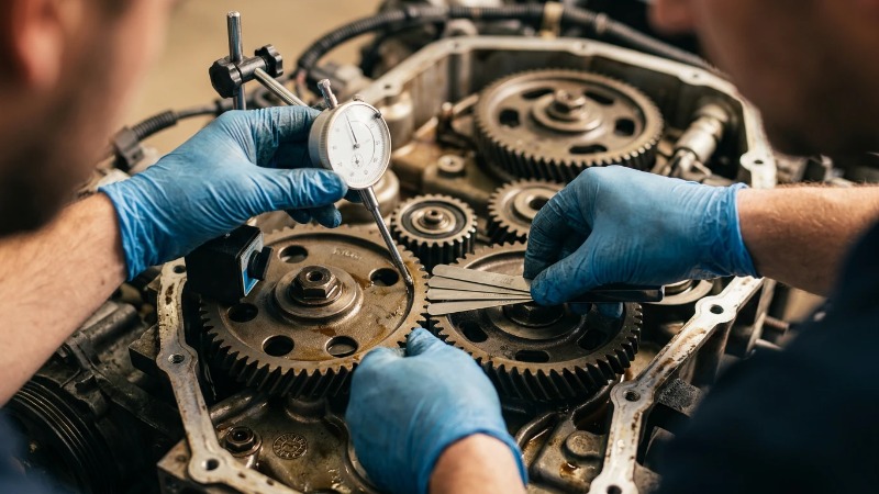 Engine Timing Gear poleview_diagnostic_process_closeup_2