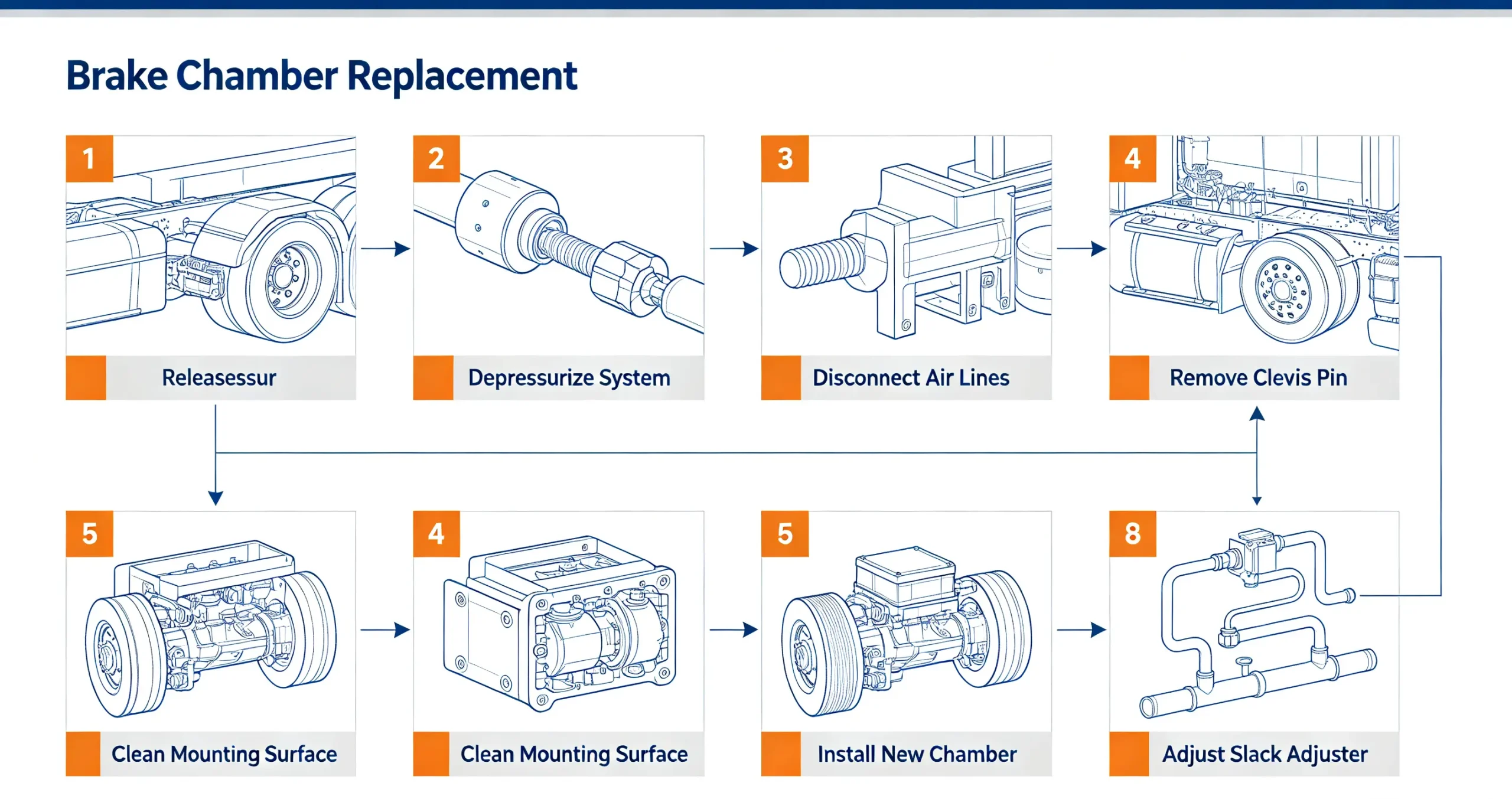 brake-chamber-replacement-step-process