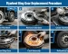 Heating and press fitting flywheel ring gear onto heavy truck flywheel