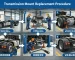 Step-by-step heavy truck transmission mount replacement installation diagram
