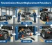 Step-by-step heavy truck transmission mount replacement installation diagram