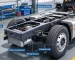 Sinotruk HOWO truck horn assembly mounted on front chassis near bumper