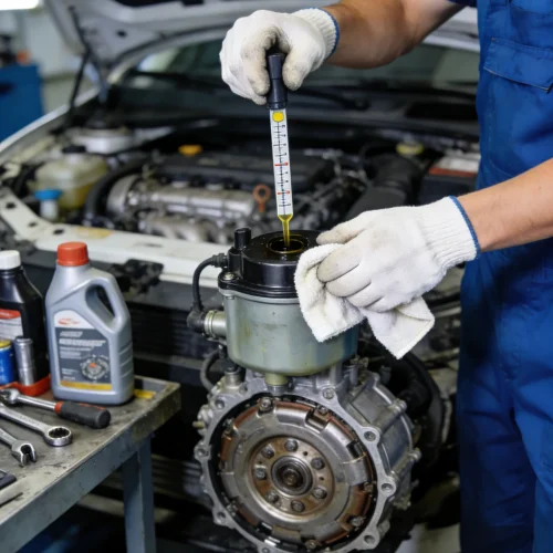 Clutch Master Cylinder Maintenance Scene