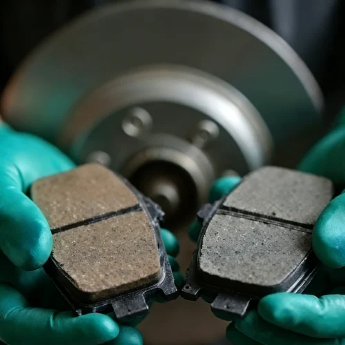 New vs Worn Truck Brake Pads