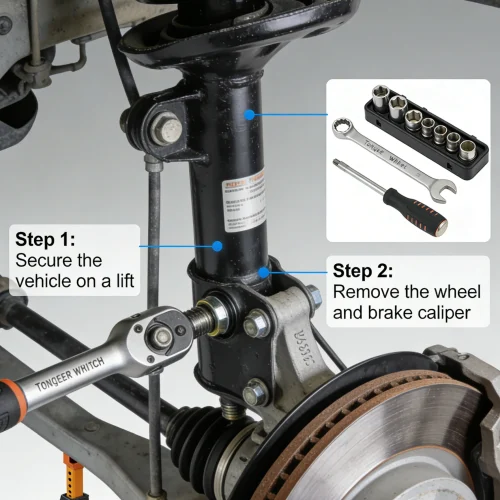 Steering Knuckle Installation Scene